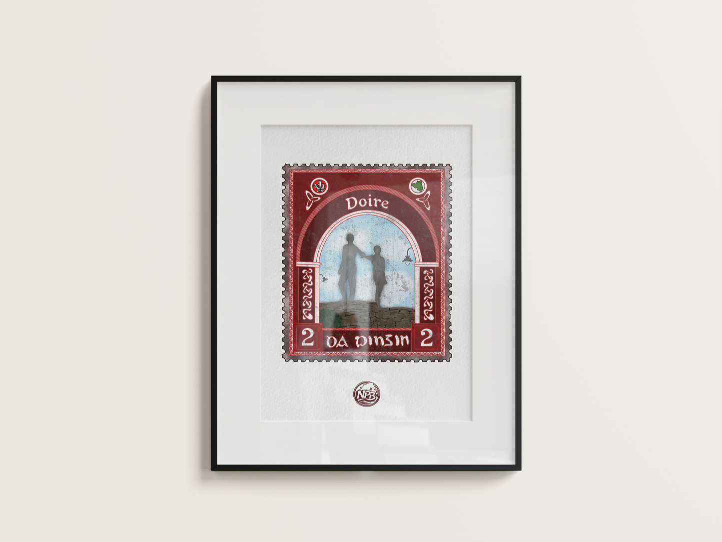 Vintage Irish Postal Stamp Prints