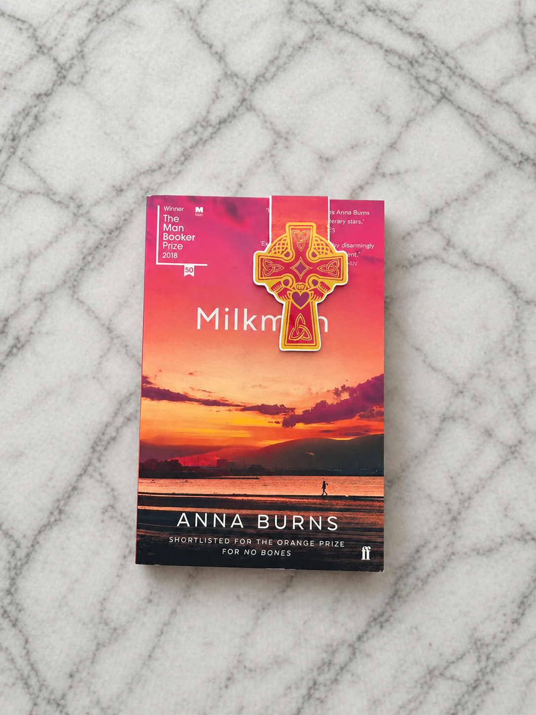 Pink Claddagh Magnetic Bookmark