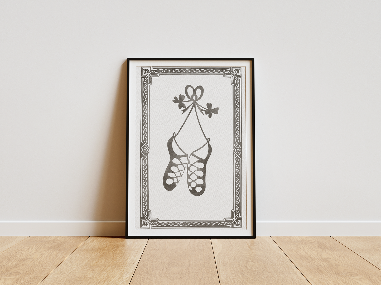 Irish Dancing Shoes Watercolour Print