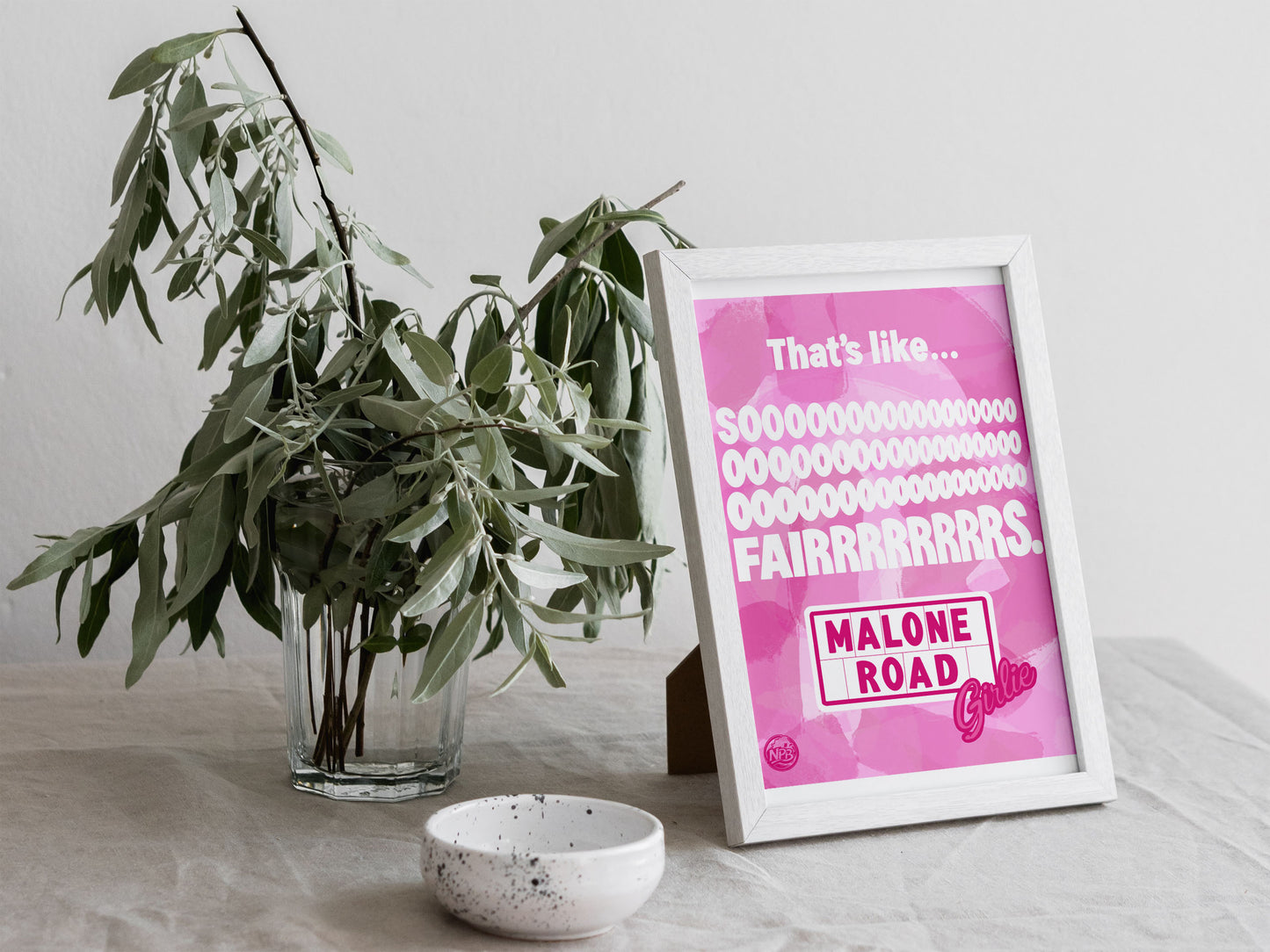 Malone Rd Girlie Print