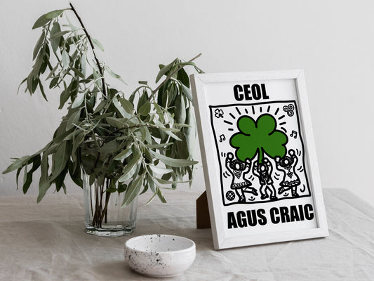 Ceol & Craic Shamrock Print