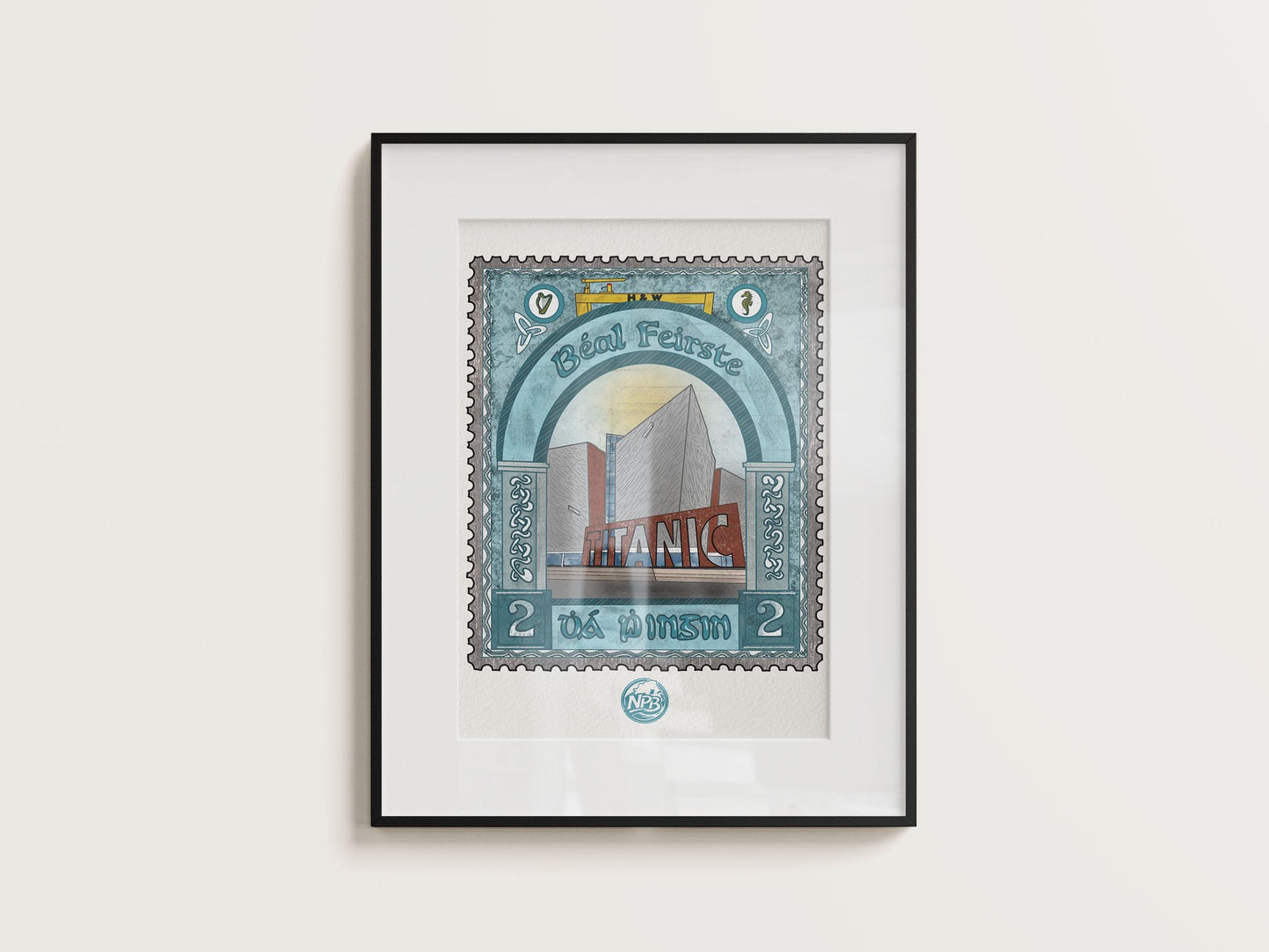 Vintage Irish Postal Stamp Prints