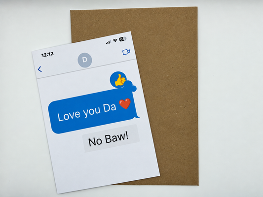 ‘Typical Irish Da’ Appreciation Card
