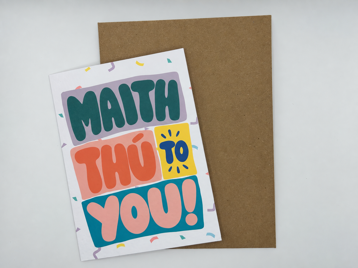 ‘Maith Thú’ Congratulations Card