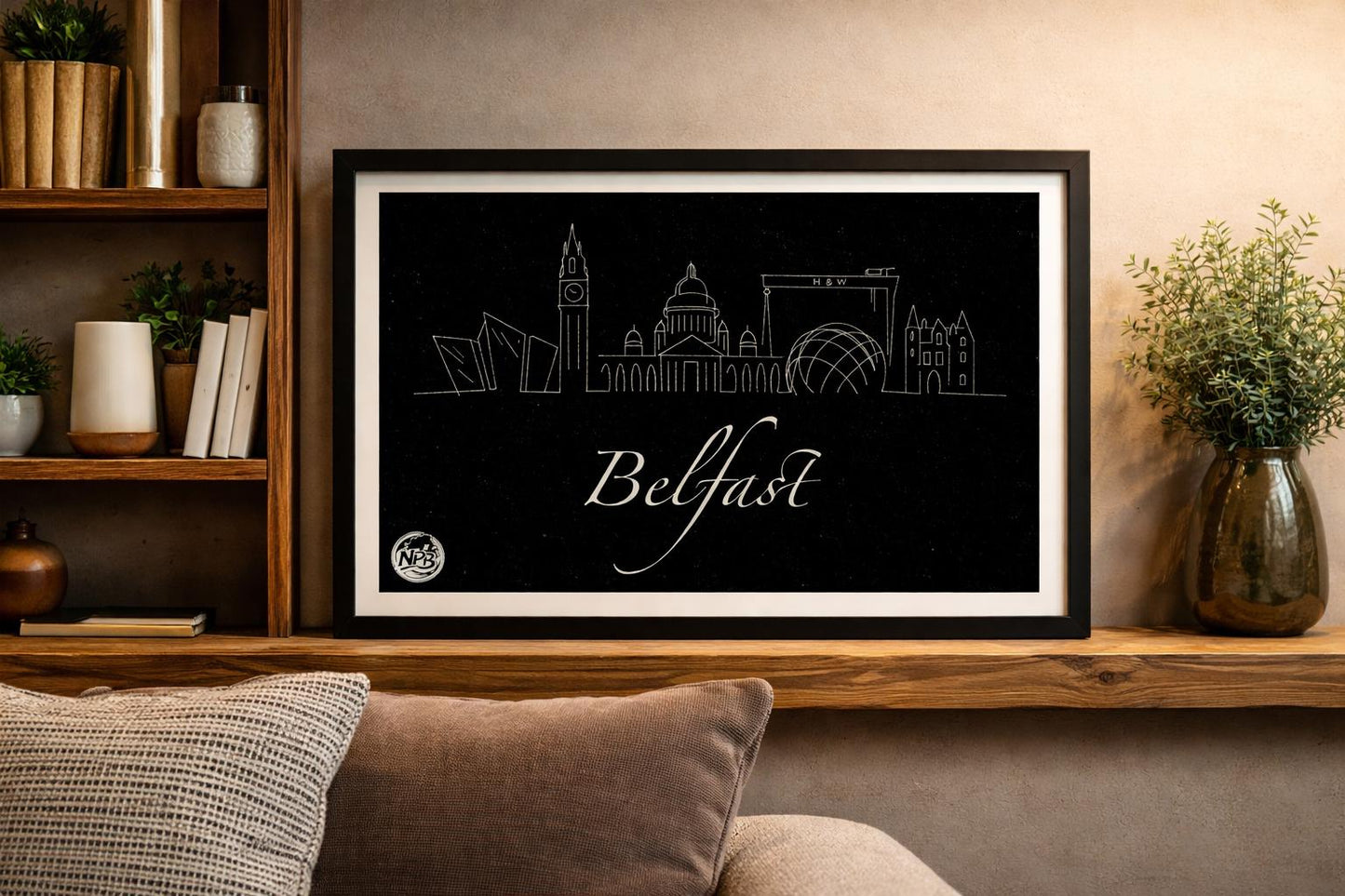 Minimalist Belfast Skyline Print