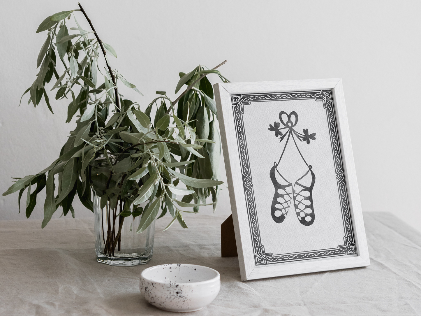 Irish Dancing Shoes Watercolour Print