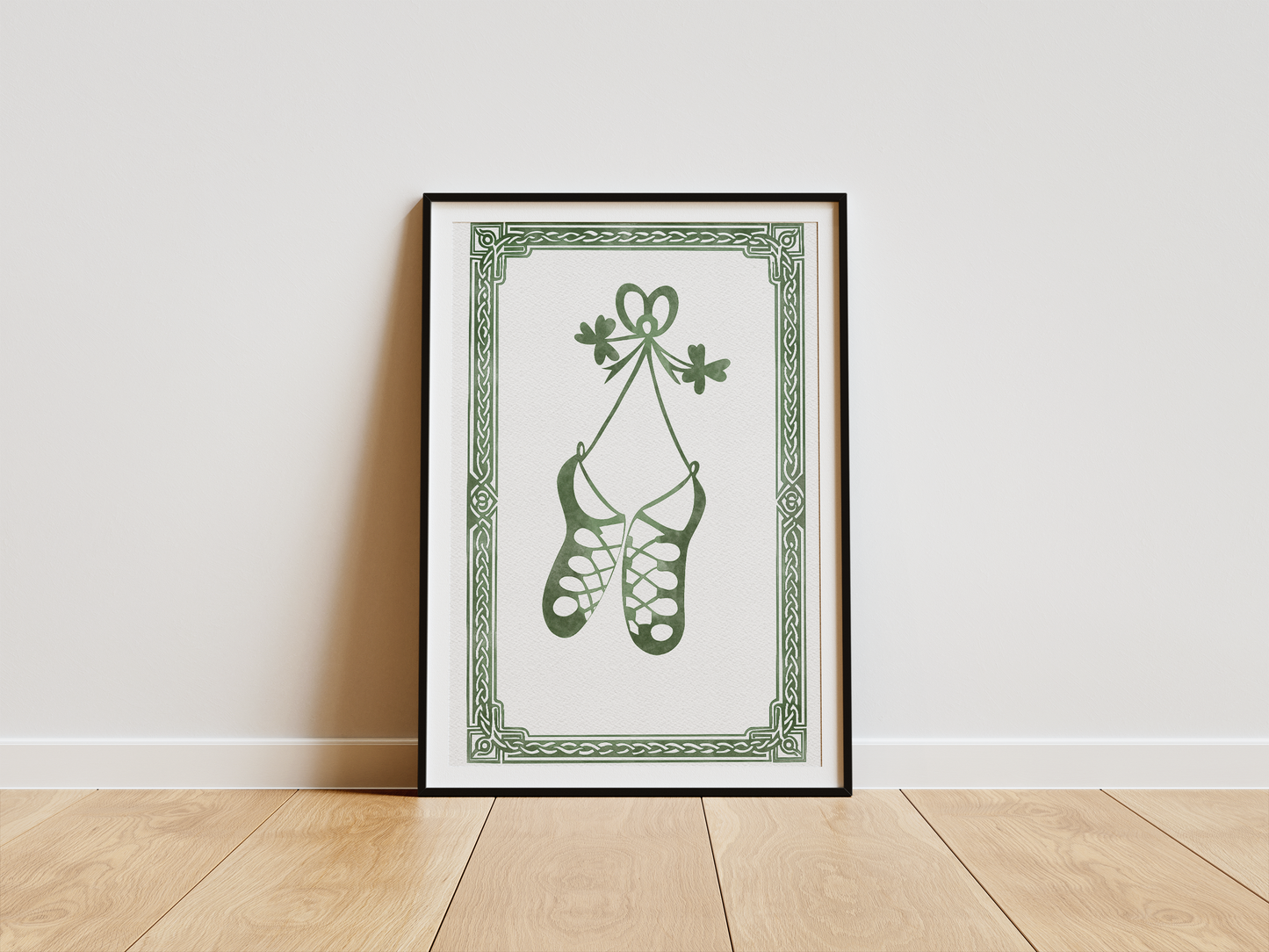 Irish Dancing Shoes Watercolour Print