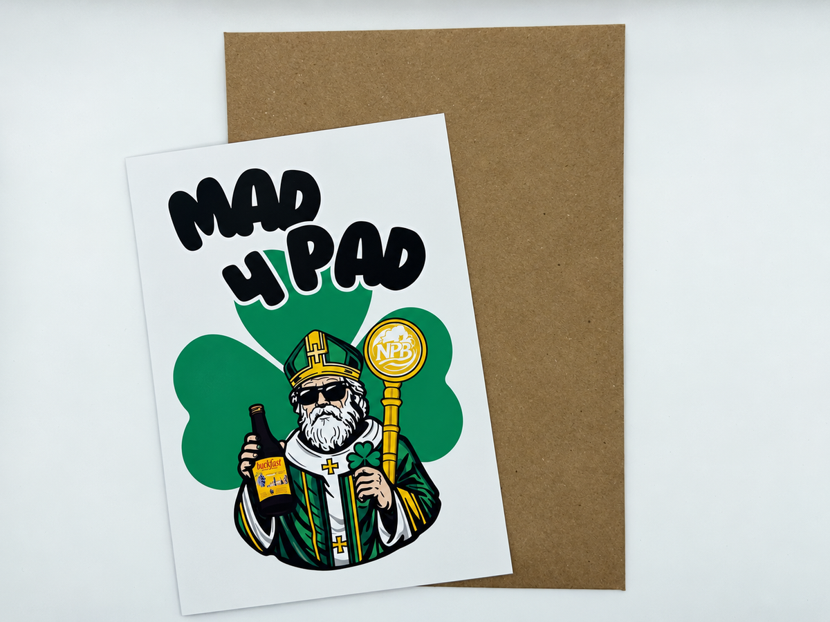 ‘Mad 4 Pad’ Paddy’s Day Card