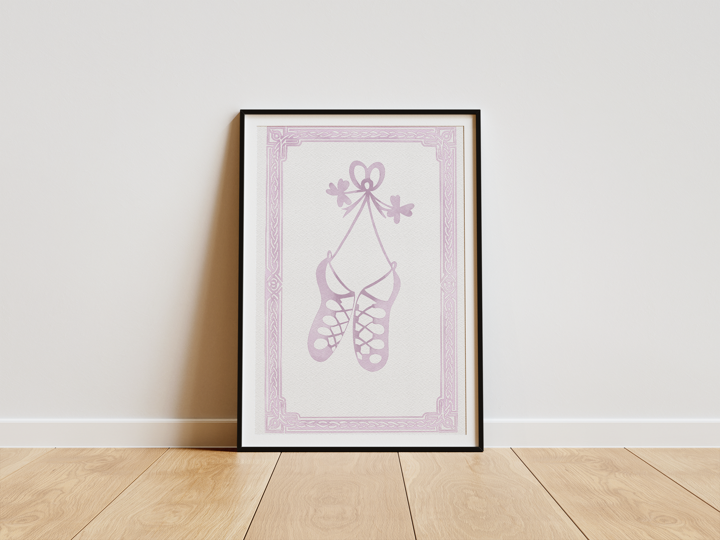 Irish Dancing Shoes Watercolour Print