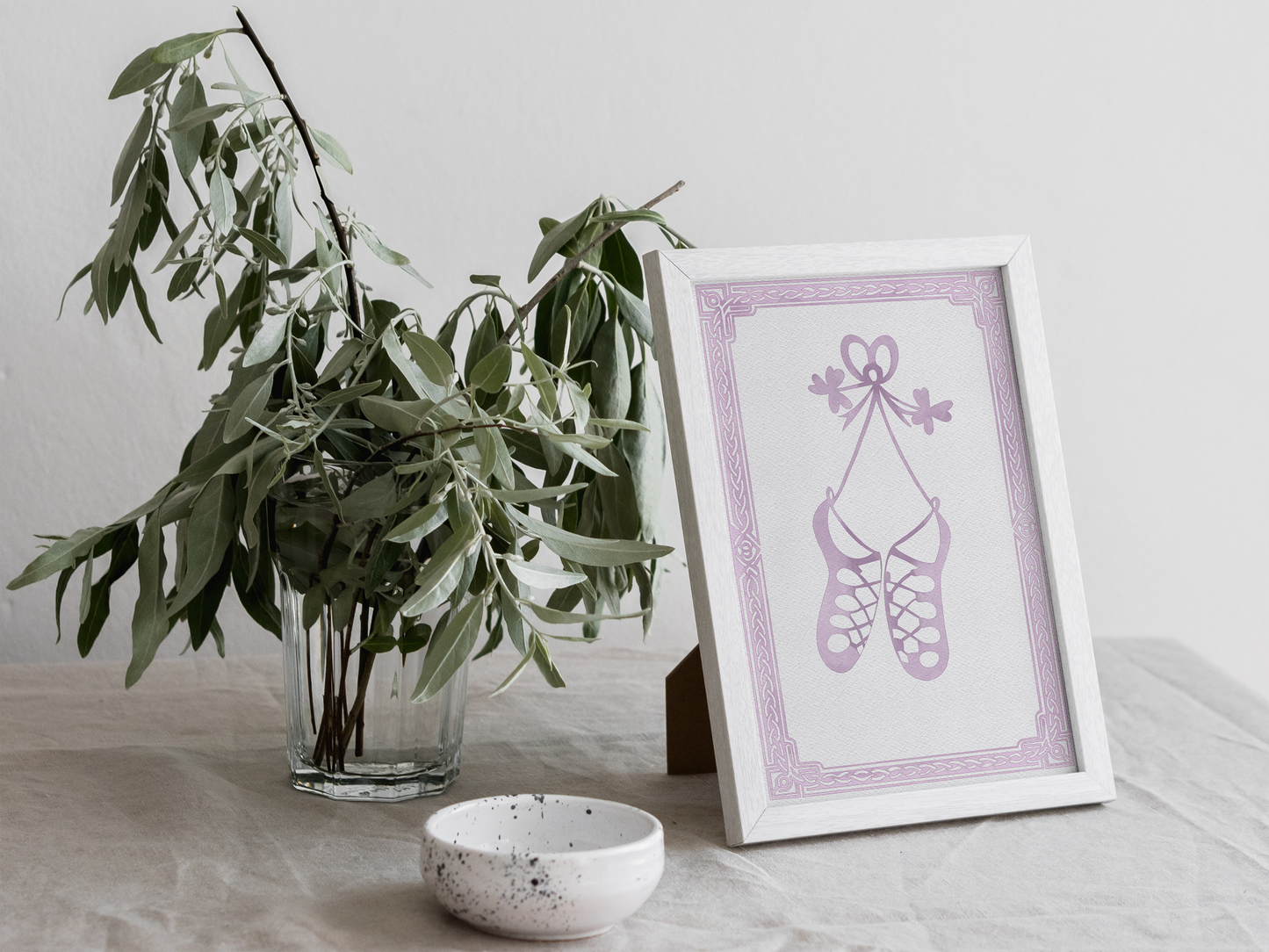 Irish Dancing Shoes Watercolour Print