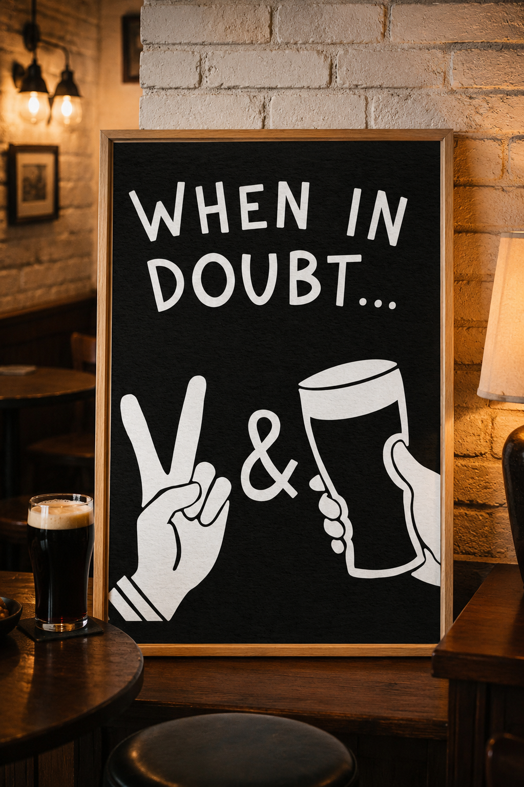 Peace & Stout Print