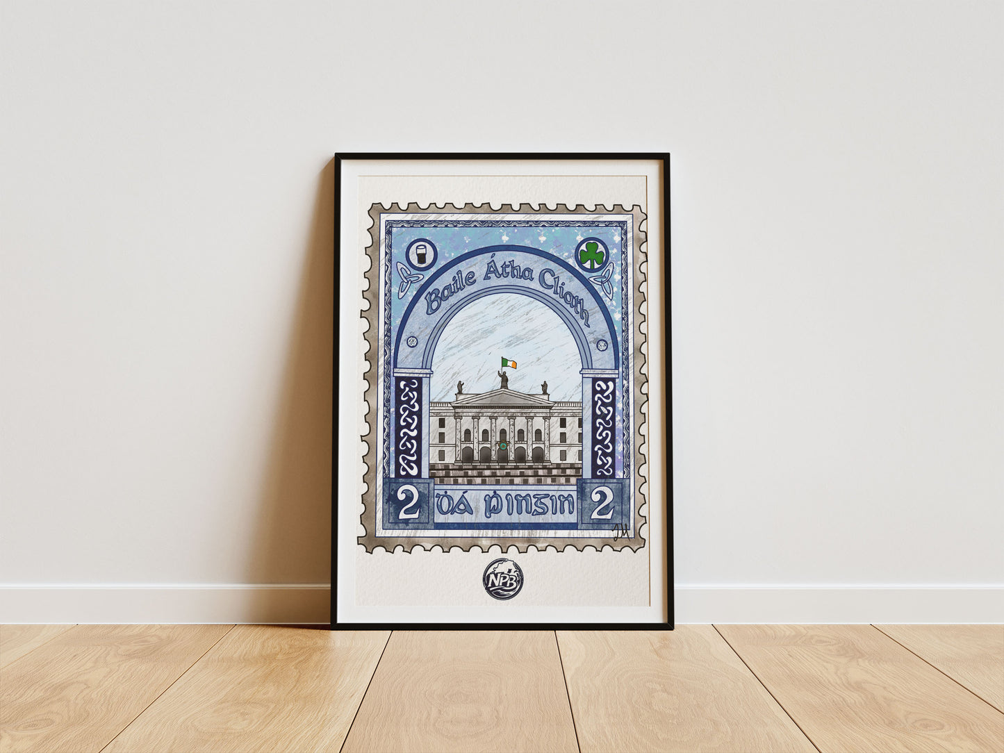 Vintage Irish Postal Stamp Prints