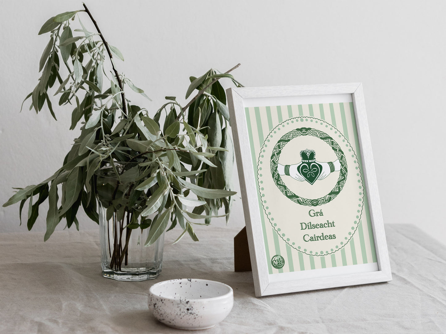 Irish Claddagh Print
