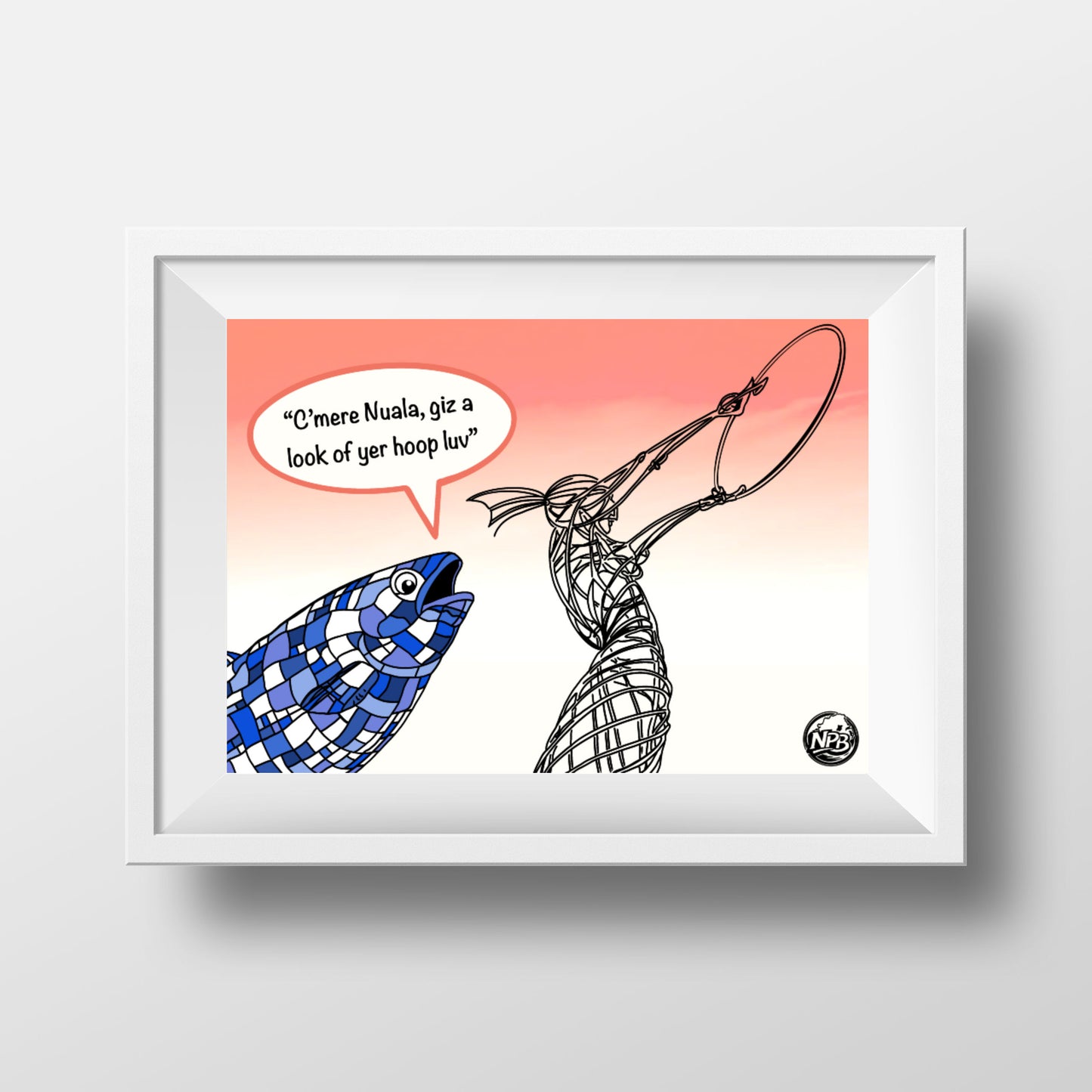 Belfast Big Fish & Nuala Print