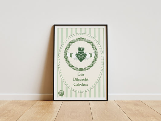 Irish Claddagh Print